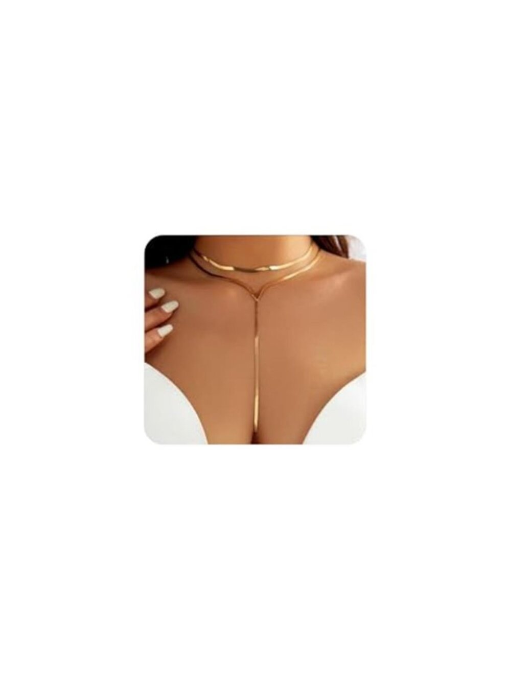 Chunky Gold Choker Necklace for Women,Trendy Silver Statement